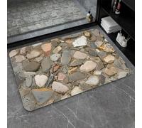 OBASDFD Tappetino Da Bagno In Terra Di Diatomee Marmo, Tappeto Antiscivolo, Assorbente E Ad Asciugatura Rapida For Cucina(#27,17x27.5Inch (43 * 70cm))