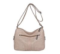 OBASDFD Trendy Designer Women's Mini Shoulder Bag,Vintage Soft Leather Versatile Lightweight Crossbody,Waterproof(White)