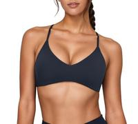 OBASDFD Versatile Sports Bra with Straps at The Back, Removable Pads for Comfort And Support. Seamless Fit for Yoga, Gym And Everyday Wear., Gray, XS(Blue,S)