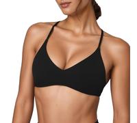 OBASDFD Versatile Sports Bra with Straps at The Back, Removable Pads for Comfort And Support. Seamless Fit for Yoga, Gym And Everyday Wear., Gray, XS(Black,M)