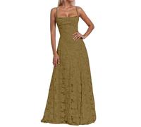OBASDFD Vestito aderente elegante senza maniche casual di modo della cinghia di spaghetti per il club del partito, GN1., XL