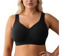 OBASDFD Wireless Bra with Optimal Support And Full Coverage for Seamless, More Volume And a Beautiful Shape - The Perfect Wireless Everyday for Large Sizes., Pink, 4XL(Black,M)