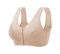 OBASDFD Women Bra Without Steel Ring Closed Front T Back Plus Size Seamless Unlined for Large Bust, a, 14(A,10)