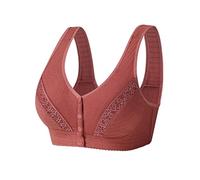 OBASDFD Women Bra Without Steel Ring Closed Front T Back Plus Size Seamless Unlined for Large Bust, a, 20(B,10)