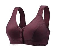 OBASDFD Women Bra Without Steel Ring Closed Front T Back Plus Size Seamless Unlined for Large Bust, a, 18(B,14)
