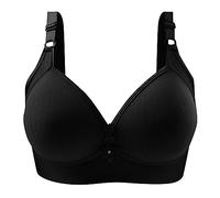 OBASDFD Women Push Up Bra No Underwire Comfortable Hold No Underwear with Wire Bralette for Everyone, Khaki, 14(Black,14)