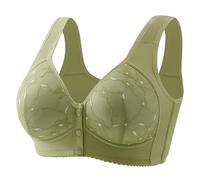 OBASDFD Women's Bra Without Underwire, Casual, Adjustable, Breathable Top for Women, Underwear Without Steel Ring, Collect And Adjust The, Beige, 14(Green,12)