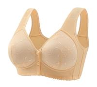 OBASDFD Women's Bra Without Underwire, Casual, Adjustable, Breathable Top for Women, Underwear Without Steel Ring, Collect And Adjust The, Light Purple, 10(Beige,10)