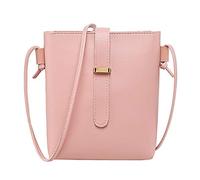 OBASDFD Women's Canvas Tote Bags With Zipper, Lightweight Quilted Fabric Handbags, Clear Bag For Stadium Events(Pink)