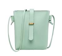 OBASDFD Women's Canvas Tote Bags With Zipper, Lightweight Quilted Fabric Handbags, Clear Bag For Stadium Events(Green)