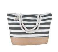 OBASDFD Women's Family Beach Bag, Sandproof Zipper Handbag & Small Tote(Grey)