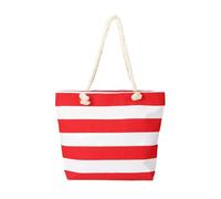 OBASDFD Women's Family Beach Tote Bag - With Wallet, Shoulder Design, Zipper & Sandproof Feature(Red)
