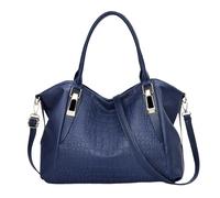 OBASDFD Women's Fashionable & Simple Large Capacity Crossbody Bag, Soft Leather Texture Casual Style(Blue)