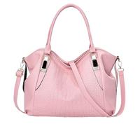 OBASDFD Women's Fashionable & Simple Large Capacity Crossbody Bag, Soft Leather Texture Casual Style(Pink)