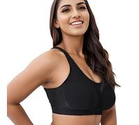 OBASDFD Women's High Support Underwire Compression Bra for Women in Small to Large Sizes, You Can Wear Your Back in Everyday While Exercising, Black, S(Black,XXL)