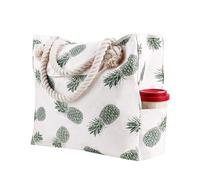 OBASDFD Women's Multifunctional Single Shoulder Canvas Shopping Bag For Leisure Vacation Beach(Mint Green)