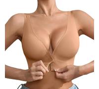 OBASDFD Women's Non-Wired Bra Comfortable And Stylish for Everyday Use Seamless Front Closure for all Seasons. for Every Woman's Wardrobe., Beige, M(Rose Gold,XL)