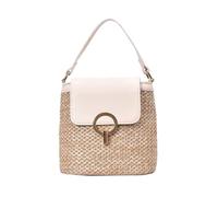 OBASDFD Women's Straw Woven Beach Bag, Summer Vacation Shoulder Purse, Crossbody Bags, Ultra Soft Leather Purses(B)