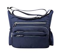 OBASDFD Women's Summer Straw Beach Bag, Woven Shoulder Sling & Top Handle Satchel Crossbody Purse(Bu2)