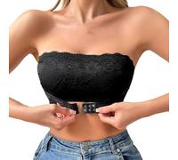 OBASDFD Women's Thin Seamless Bra with Soft Support, Large Bust, Small Semi Firm Cup, Breathable, Black, S(Black,L)