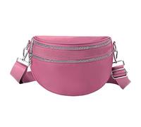 OBASDFD Zaino A Tracolla Piccolo For Donne E Uomini, Spalla Singola Con Regolabile, Borsa Carina Alla Moda(Pink)
