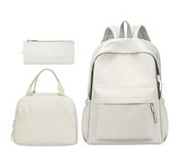 OBASDFD Zaino Casual Da Donna Alla Moda - Morbido, Borsa A Tracolla, Mini Pelle Vegana Di Medie Dimensioni(White)