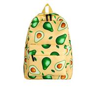 OBASDFD Zaino Da Donna Alla Moda For Studenti Della Stagione Scolastica - Scolastico In Nylon Con Stampa Di Frutta E Cerniera(Yellow)