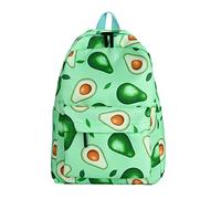 OBASDFD Zaino Da Donna Alla Moda For Studenti Della Stagione Scolastica - Scolastico In Nylon Con Stampa Di Frutta E Cerniera(Green)