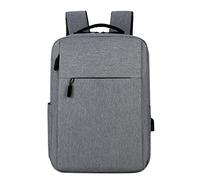 OBASDFD Zaino Da Donna In Morbida Pelle E Nylon - Trasparente, Pratico, Di Grande Capacità, Leggero Con Cerniera(Grey)