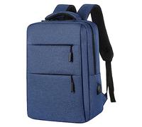 OBASDFD Zaino Da Viaggio For La Scuola For Uomini E Donne - Nuovo Modello Alla Moda, Semplice, Tinta Unita(Blue)