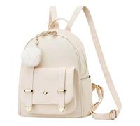 OBASDFD Zaino Piccolo Alla Moda, Da Donna In Pelle Fresca, Borsa For L'acqua(White)