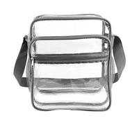 OBASDFD Zaino Pieghevole For Donne E Uomini - Approvato For Lo Stadio, Tasca Frontale For Concerti, Spiaggia, Vacanze(Grey)