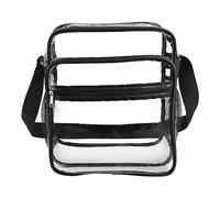 OBASDFD Zaino Pieghevole For Donne E Uomini - Approvato For Lo Stadio, Tasca Frontale For Concerti, Spiaggia, Vacanze(Black)