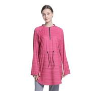 obaSeteck Modest Muslim Women's Loose Fit Workout Set, Quick Dry Stretch Yoga Running Outfit(XXL,TopRose)