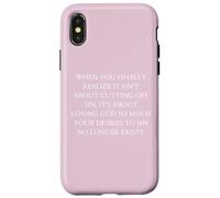 Obbedienza quando finalmente ti rendi conto che si tratta di amare Dio Custodia per iPhone X/XS
