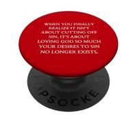 Obbedienza quando finalmente ti rendi conto che si tratta di amare Dio PopSockets PopGrip Adesivo