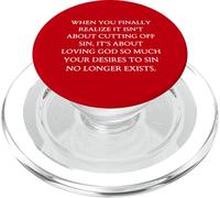 Obbedienza quando finalmente ti rendi conto che si tratta di amare Dio PopSockets PopGrip per MagSafe