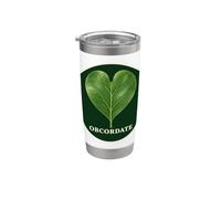 OBCORDATE Foglia obcordata Botanica Bicchiere termico in acciaio inox doppia parete