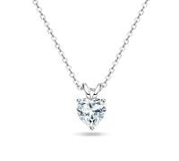 OBCPD Collana Moissanite Taglio Cuore per Le Donne 100% S925 Gioielli Pendente in Argento Sterling