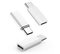 Obcxin 3 adattatori da Lightning a USB C, 36 W PD ricarica rapida USB C a Lightning per iPhone 15/16 Pro/16 Pro Max/Plus, Galaxy S24, iPad, bianco