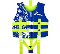 Obcxin Gilet da Nuoto per Bambini, Giubbotto da Nuoto in Neoprene - Gilet Nuoto Bambini con Cinture di Sicurezza Regolabili - Ideale per i Bambini Che Imparano a Nuotare/8-10 Anni/21-35 kg