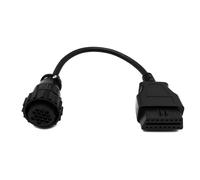 OBD Cavo 20 CM OBD 2 Presa per Scania 16pin IN Nero per Auto Diagnosi