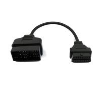 OBD Cavo 20 CM OBD 2 Presa per Toyota 22pin IN Nero Adattatore Auto Diagnosi