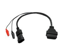 OBD Cavo 30 CM OBD 2 Presa per Fiat 3pin IN Nero per Auto Diagnosi