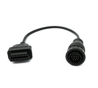 OBD Cavo 30 CM OBD 2 Presa per Mercedes Benz 14pin Nero per Auto Diagnosi