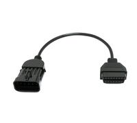 OBD Cavo 30 CM OBD 2 Presa per Opel 10pin IN Nero per Auto Diagnosi