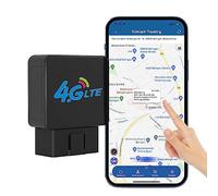 OBD Localizzatore GPS 4G, Monitoraggio in Tempo Reale/Geo-Fence Allarmi/App Gratuita, Sistema di Allarme per Auto, Plug&Play