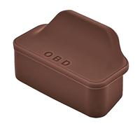 OBD Port Lid, Silicone OBD Protective Dust Cover with 1.55x0.95x0.61 Inches Size, Interface Socket Protective Sleeve, for Cargo Golf SUV Van RV Automotive Sedan Truck, Black
