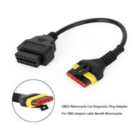 OBD2 6 pin Diagnostic Code Reader Adapter Scanner Cable For Benelli Motorcycle