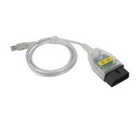 OBD2 Adapter Cavo Diagnosi Auto con Chip FT232RL, Connettore per Serie E, Shell Bianco, Scheda Verde - Compatibile con E60 E61 E83 E81 E87 E90, Supporto D - CAN PT - CAN,